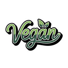 Vegan Text Green Logo