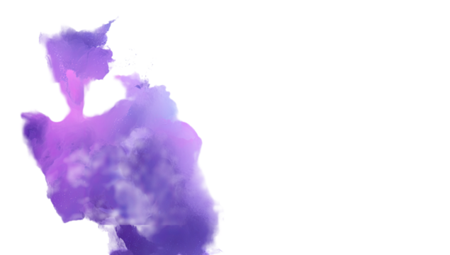 Abstract purple watercolor shape on black - Powered by Adobe