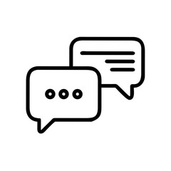 Fototapeta premium Message Icon – Communication and Chat Symbol