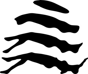 Obraz premium Black Retro futuristic frames. Iconos futuristas. abstract design