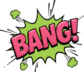 Comic book bang sound effect