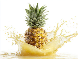 pineapple in juice splash
