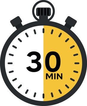 30 minute timer stopwatch time management concept