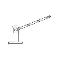 Boom Barrier Gate Icon – Security and Access Control Symbol