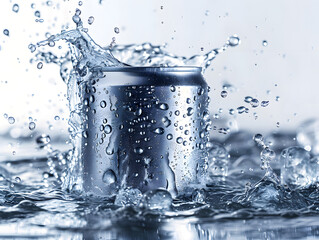 Water and cans