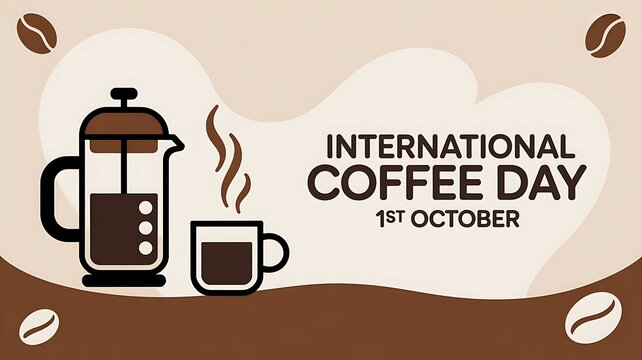 Photo of international coffee day celebration with coffee