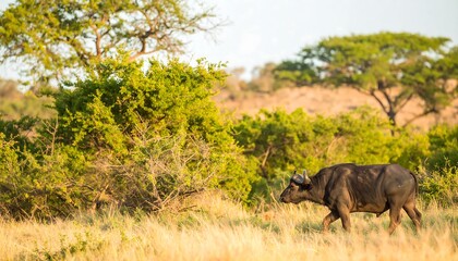 Fototapeta premium African buffalo in savanna