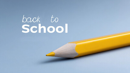 Back to School with Yellow Pencil
