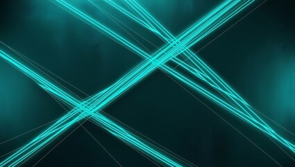 A rich dark teal base with glowing cyan fiber optic-style lines weaving through, giving a sense of high-tech sophistication.