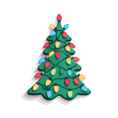 christmas tree vector illustration