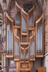 View of the main organ, Parish Church of Our Lady, Nuremberg.