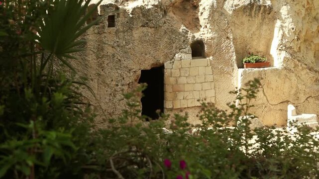 The garden tomb in jerusalem, a holy site for christians and a place of worship