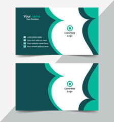 Creative Minimalist business card design template. Modern business card design template.