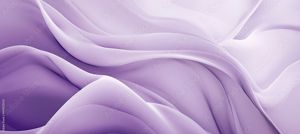 Poster abstract purple waves lavender background smooth texture gradient light color flow design silk fabri