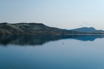 Scenic Reflection on Calm Lake