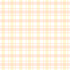 Delicate pastel plaid pattern with cream and peach tones