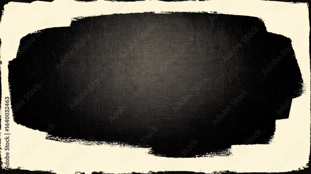 Aufkleber dark canvas texture with wide brush strokes creating dramatic artistic background for contemporary g