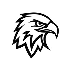 Falcon Head Logo Design for Sports and Branding