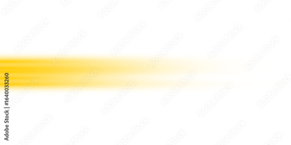 Poster bright golden yellow horizontal line lighting glowing neon stripe laser beam with color spectrum ene