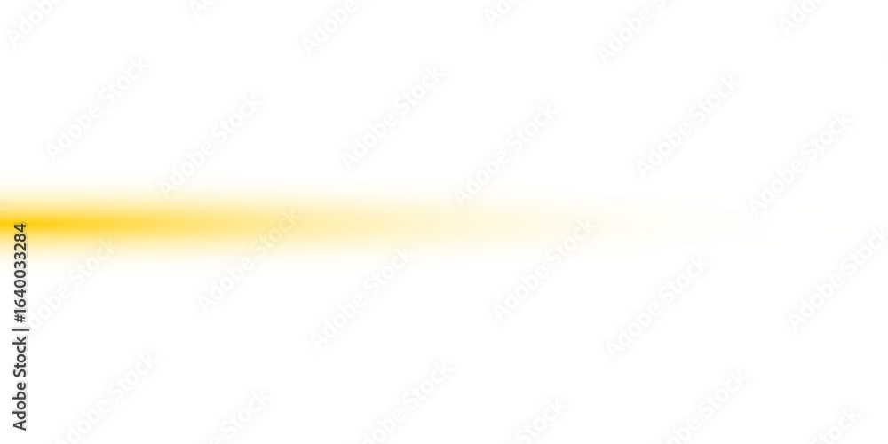 Poster bright golden yellow horizontal line lighting glowing neon stripe laser beam with color spectrum ene