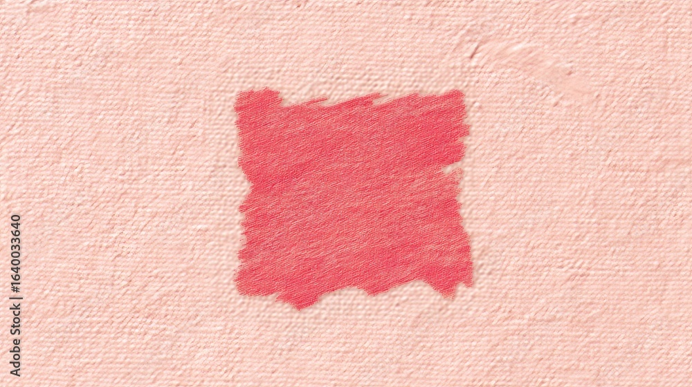 Poster pink canvas texture with red brush stroke forming an abstract backdrop, ideal for artistic projects