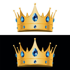 Krone, K&ouml;nigreich, Diamanten, Edelsteine, Luxus - Logo, Zeichen, Symbol, Icon