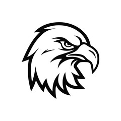 Eagle Head Logo Illustration for Sports and Emblems