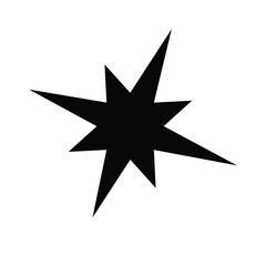Obraz premium black and white compass on white background and vector illustrations 