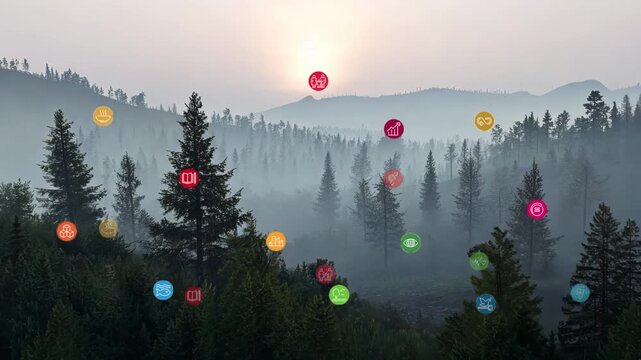 17 Global Goals Concept Earth Plexus Design Motion Graphic Animation. High quality 4k footage