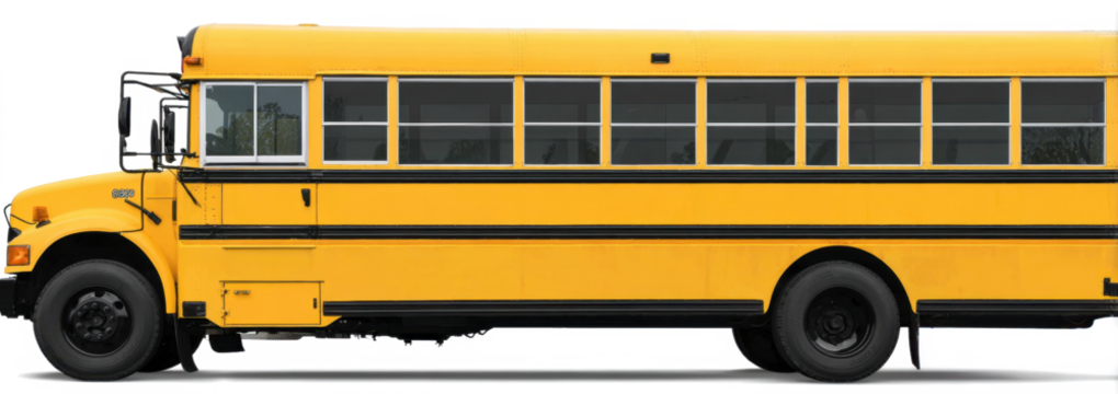 Yellow bus looks inviting for kids to go to school full of joy - Powered by Adobe