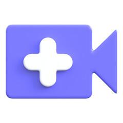 Obraz premium 3D Phone with Plus Icon, Add Contact Symbol