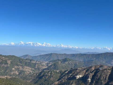 view of the Himalaya mukteshwar