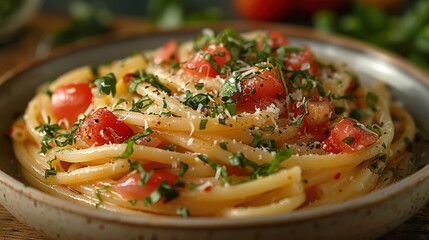 creamy pasta dish with al dente noodles and a rich sauce