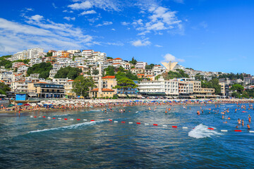 Amazing view on Ulcinj town in Montenegro, Europe, a popular tourist destination on the southern Adriatic coast of Montenegro