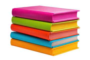 Stack of colorful books (1)