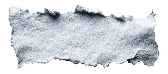 Torn piece of light gray paper
