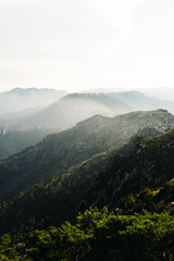 Group of mountains in the late afternoon.