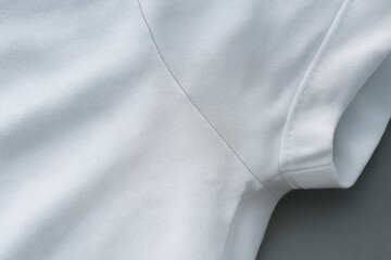 Artisanal white fabric showcasing detailed stitching and texture under natural light