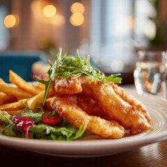 Battered and deep fried to perfection meat