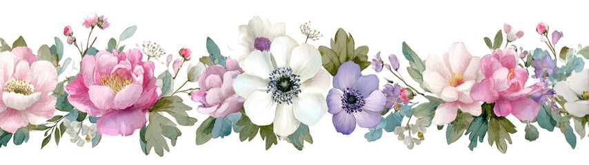 Delicate Floral Border