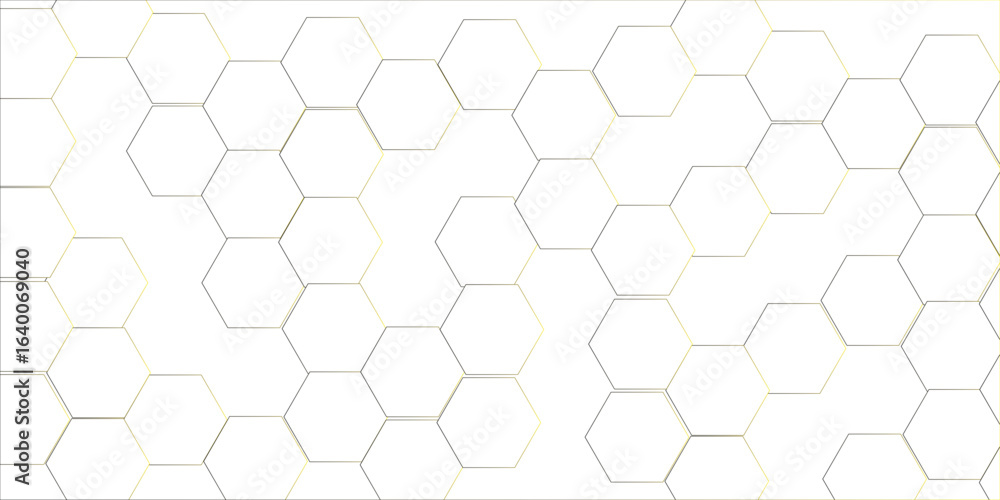 Poster vector abstract 3d white hexagon realistic mesh cell honeycomb texture. geometric white grid emboss 
