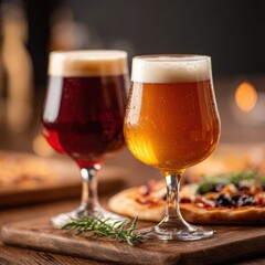 Beers brewed by independent breweries, often with innovative flavors and ingredients