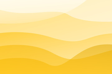 Abstract minimalist yellow and white wave overlap modern background. vector illustration