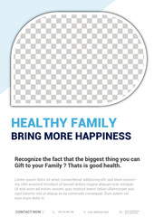 Healthy Family Flyer &ndash; Healthcare, Wellness & Medical Promotion Template