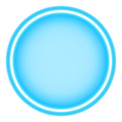 Bright blue circle graphic