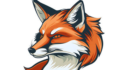 Vibrant Red Fox Cartoon Illustration for Creative Projects and Designs