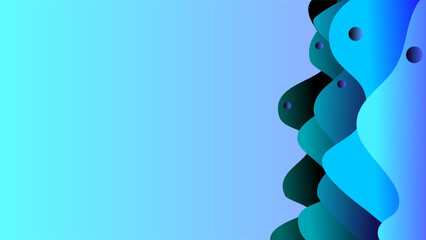 Cut blue green ocean theme water background