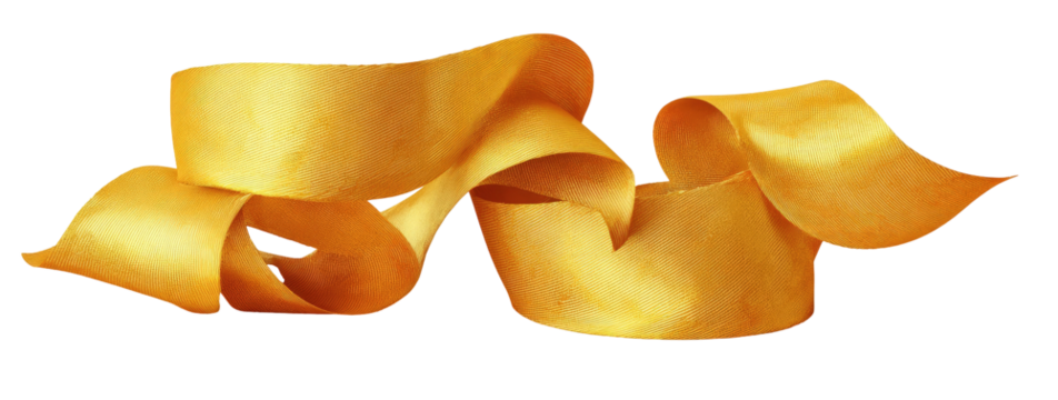 Gold ribbon, decorative