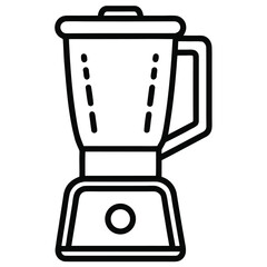 Modern flat icon of a kitchen blender for food and beverage design