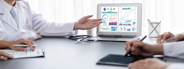Business data dashboard provide brisk business intelligence analytic for marketing strategy planning